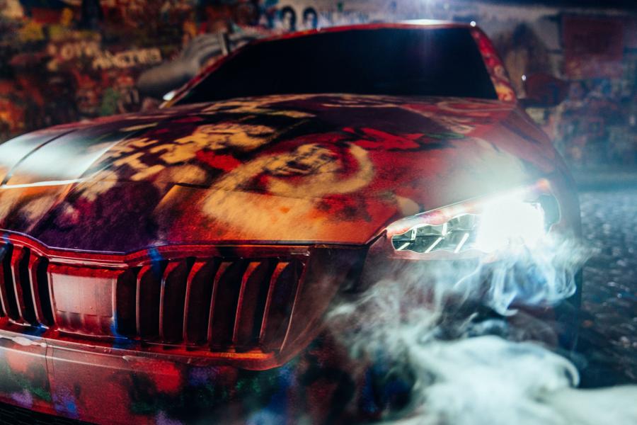 Детали экстерьера Skoda Scala Art Car by Chemis 2018 года  (фото 5 из 10)